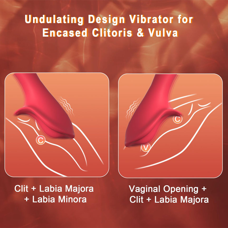 Vibrator Wand Women Sex Toys - 3 In 1 Clitoris Vagina Labia Vibrator, LCD Clitoral Stimulator 9 Vibration, Vibrating Nipple Bull