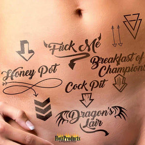 Adult Erotics Tattoos Assorted Pack