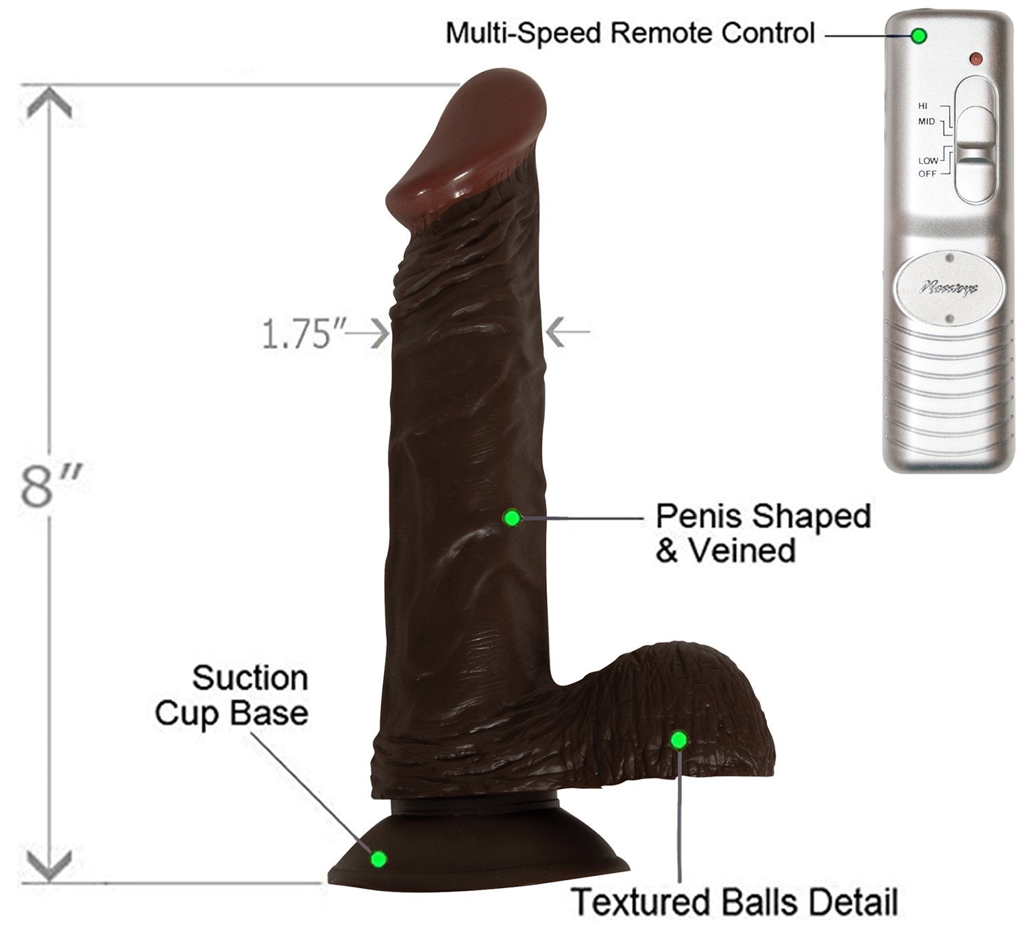 Nasstoys Afro American Whopper Vibe, 8''