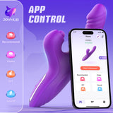 Toendi Sex Toys for Women Thrusting Dildo - Sex Toy Rabbit Vibrator with 10 Vibration 7 Thrusting Mode with Licking, G Spot Clit