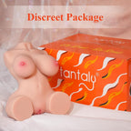 TANTALY 8LB Torso Sex Doll Selena, Male Sex Toy with Big Boobs and Ultra Soft Ass, Realistic 3D Textured Vaginal and Anal Tunnel