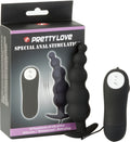 Pretty Love Vibrating Bead Butt Plug Black