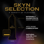 SKYN Selection Non-Latex Condoms, Contains SKYN Elite, Original, Excitation, Extra Lube, Condoms, 36 Count