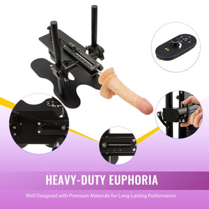 Y-NOT Automatic Sex Machine Gun Adult Toy Device with Realistic Dildo, Sex Massage Gun Masturbator for Women with 8 Thrusting Mo