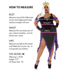 Leg Avenue 2 Pc Sultry Sea Witch, Include Blk/Purple Color