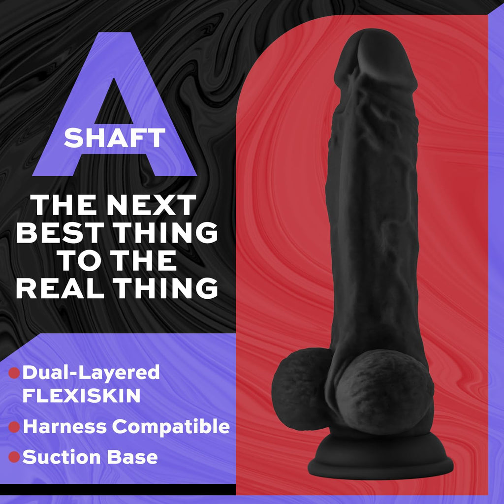 Shaft Model A 8.5in Silicone w/Balls Blk