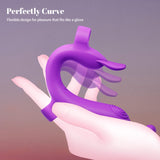 Finger Vibrator Sex Toys for Couples - Clitoris & G Spot Stimulation Adult Toy for Women, 10 Patterns Mini Female Sexual Pleasur