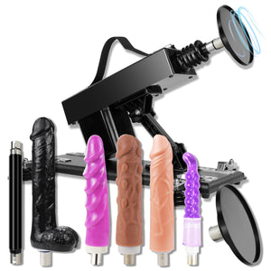 Sex Machine Thrusting Automatic Dildo Machine with Realistic Dildo and Suction Cup Adapter, WIMOSO Thrust Sex Machine for Women