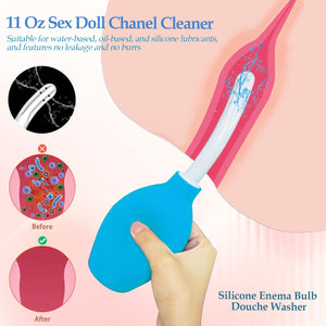 Sex Toy Cleaner Care Kits for Sex Doll Cleaning Male Masturbators, 7 Pcs Pocket Pussy Cleaner Adult Male Toy Reusable Drying Rod