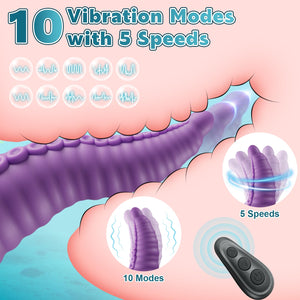 Women Sex Toys Monster Dildo - Adult Toys Fantasy Dildo Vibrators with 10 Modes for G Spot Vagina Anal Stimulation, Vibrating Su