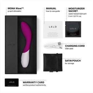 Lelo Mona Wave Personal Massager Vibrator For Women, G Spot Vibrator With Wavemotion Technology Silent Vibrator Sex Toy With 12 Vibration Patterns, Deep Rose