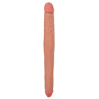 Curve Novelties Jock Tapered Double Dong, Flesh, 16 Inch