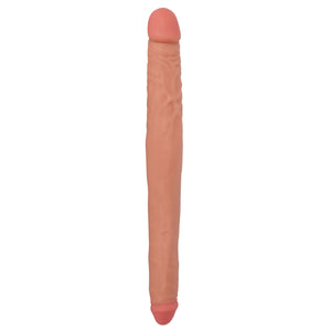 Curve Novelties Jock Tapered Double Dong, Flesh, 16 Inch