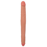 Curve Novelties Jock Tapered Double Dong, Flesh, 16 Inch