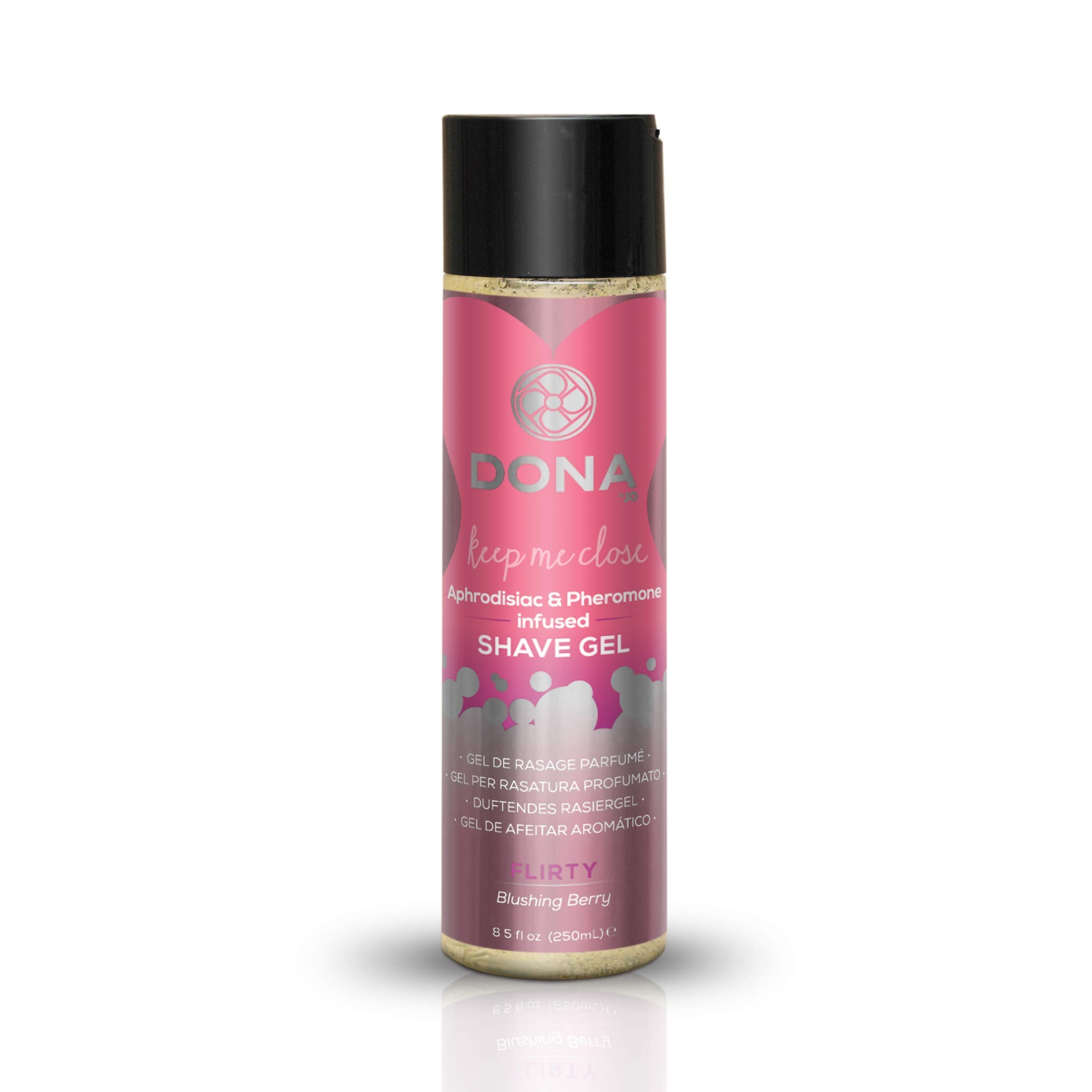 Dona Shave Gel Flirty Blushing Berry, 8 Ounce