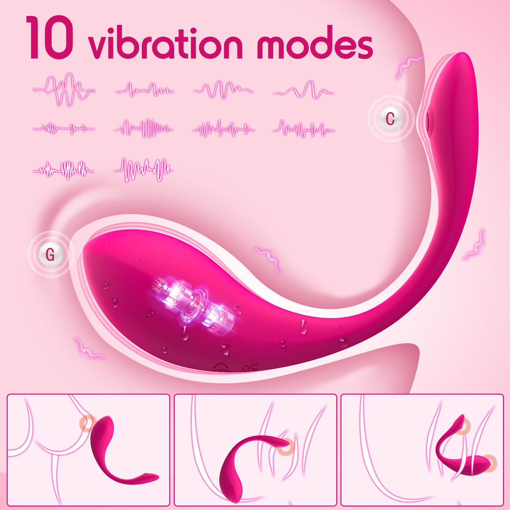 APP & Remote Control Wearable Vibrator, Women Sex Toys with 9 Vibration Modes, Female Sex Toys for Women Vibrater Soft and Quiet