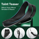 Vibrating Cock Ring with Taint Teaser, Penis Ring Erection Enhancing Vibrator Couples Sex Toys for Men, APP Remote Control Adult
