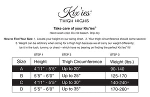 Kixies Stockings For Women  Thigh High Stockings With Noslip Grip Stay Ups Thigh Bands  Womens Thigh High Stockings Vanessa Ch