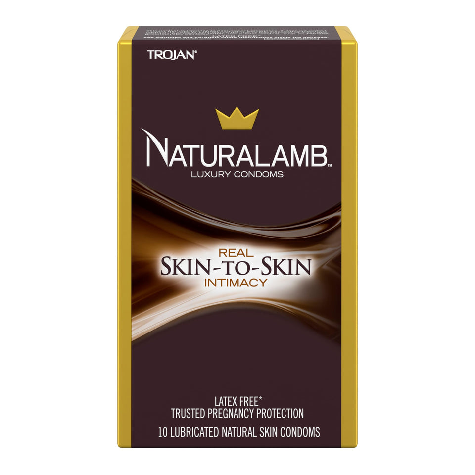 Trojan Naturalamb Luxury Latex-Free Condoms, 10 Count