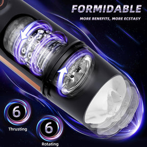 Automatic Male Masturbator Sex Toys for Men - Adult Male Pussy Sex Toys with 6 Thrusting & Rotating,Penis Pump Pocket Pussy Sex
