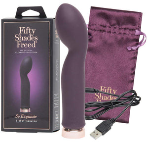 (D) Fifty Shades Freed So Exquisite Rechargeable G-Spot Vibrator