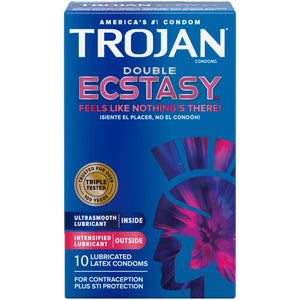 Trojan Double Ecstasy Condoms (10Pk)