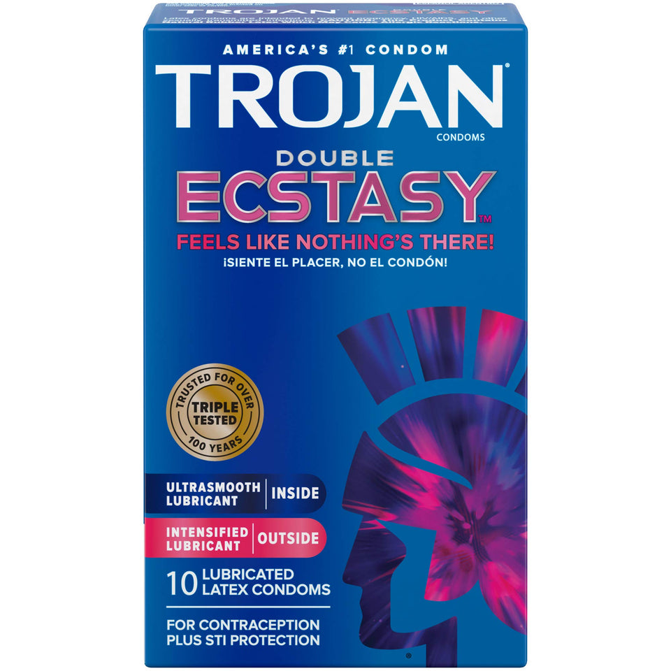 Trojan Double Ecstasy Condoms (10Pk)