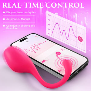 ECRVOM Sex Toys Vibrator for Women Men - Wearable Panty Dildo Vibrators with 9 Vibrations, G spot Clitoral Anal Vibrators, Rose