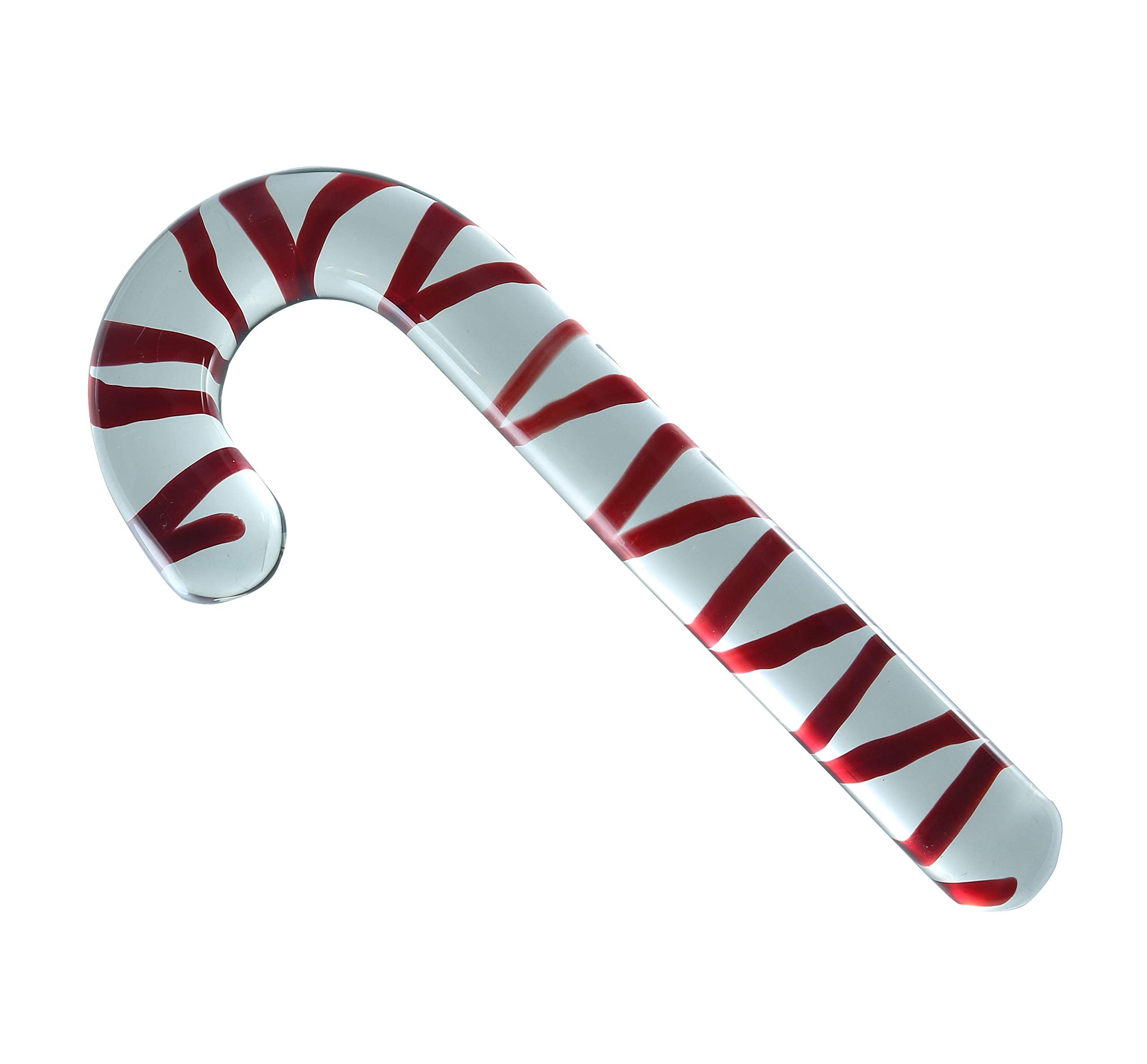 Don Wand Glass Pleasure Wand, Candy Cane
