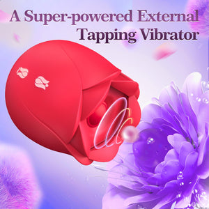 Vibrator Adult Sex Toys for Women - Neworld 2IN1 Flapping Vibrator Rose Sex Toy, 9 Tappling & Sucking Adult Toys, Anal G spot Cl