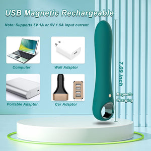G Spot Vibrator Dildo with 10 Vibration Modes, Tuitionua Soft Silicone Powerful Vibrating Massagers for Clitoral Vagina and Anal