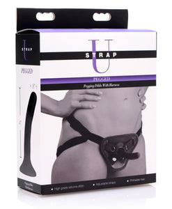 Strap U Pegged Pegging Dildo With Harness