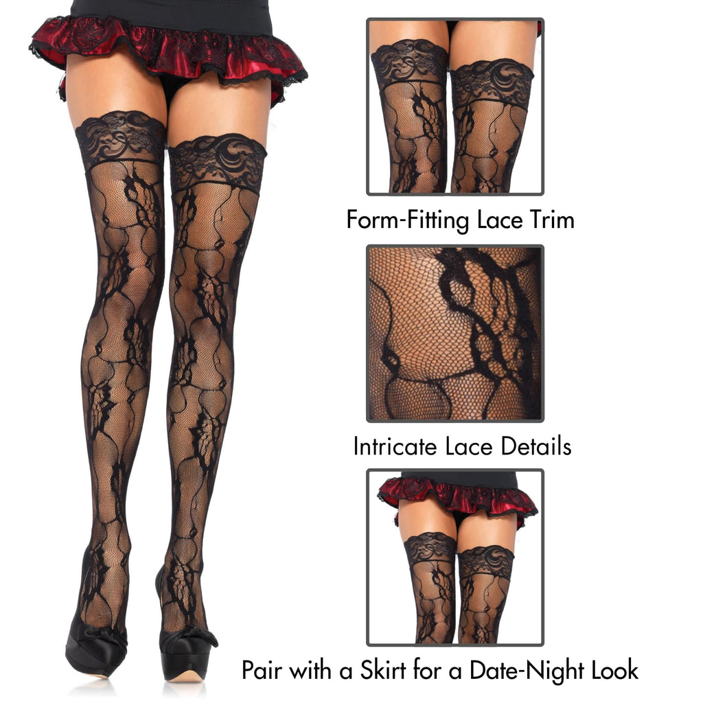 Lace Top Romantic Lace Thigh Highs