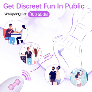 Adult Sex Toys for Women Sex Toy Pleasure - Wearable Thrusting Dildo with App&Remote Control Vibrators with 9 Powerful Strapless