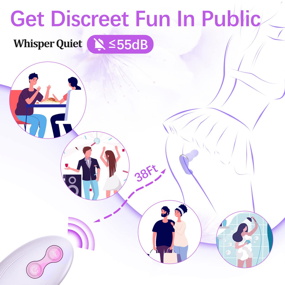 Adult Sex Toys for Women Sex Toy Pleasure - Wearable Thrusting Dildo with App&Remote Control Vibrators with 9 Powerful Strapless