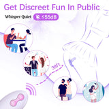 Adult Sex Toys for Women Sex Toy Pleasure - Wearable Thrusting Dildo with App&Remote Control Vibrators with 9 Powerful Strapless