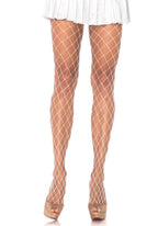 Fence Net Pantyhose O/S White
