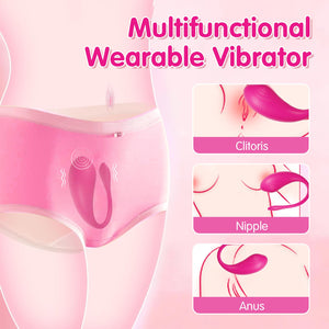 Female Sex Toys Wearable Vibrator - Adult Toys Long Distance Bluetooth App Remote Control G Spot Vibrator More Than 9 Vibrations
