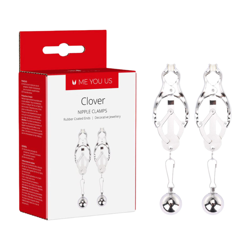 Me You Us Clover Nipple Clamp Silver