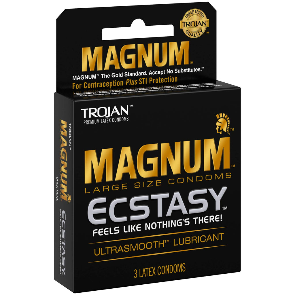Magnum Ecstasy Large Size Condom, 3 Count (Pack Of 6)