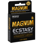 Magnum Ecstasy Large Size Condom, 3 Count (Pack Of 6)