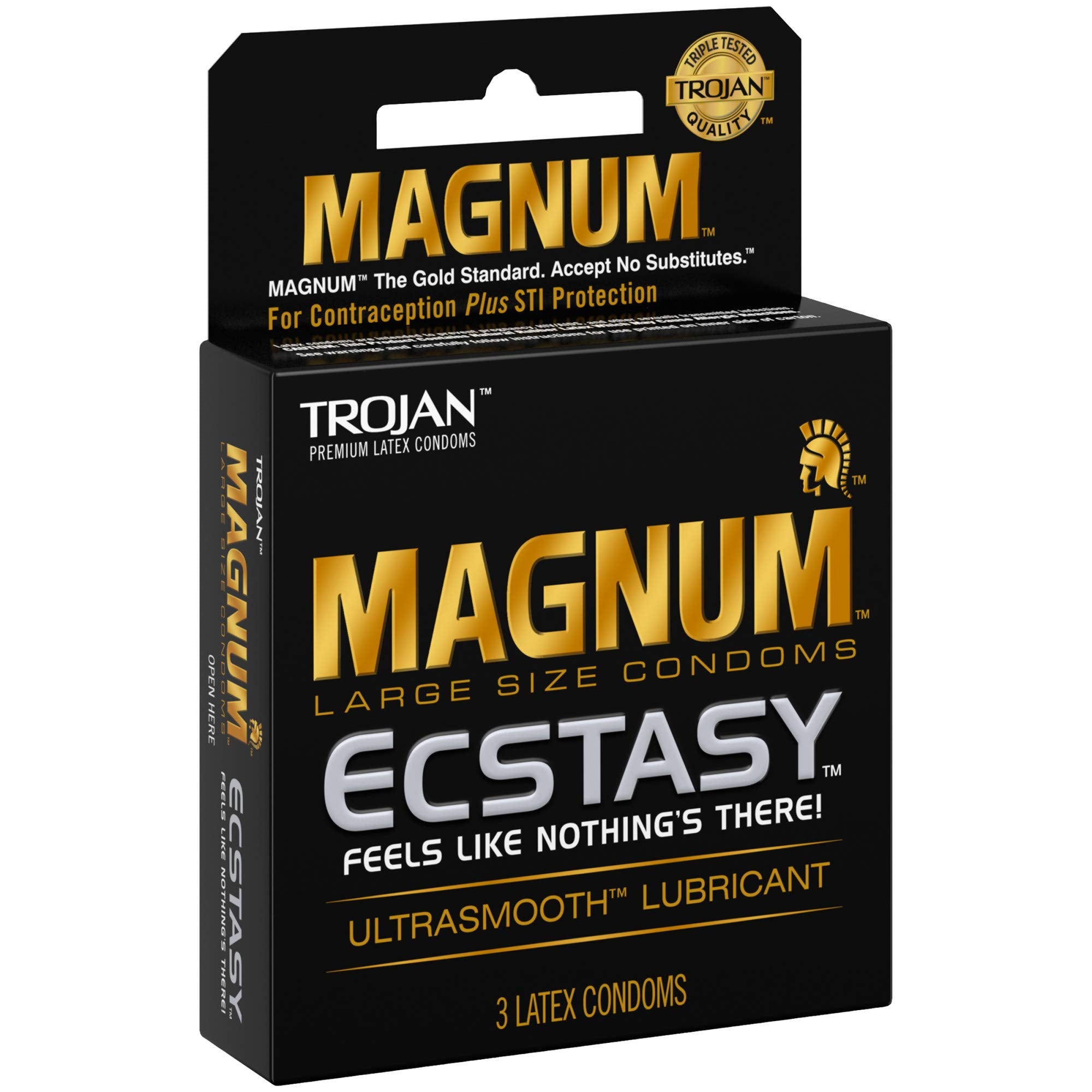 Magnum Ecstasy Large Size Condom, 3 Count (Pack Of 6)