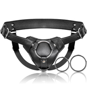 Strap On Dildo Harness Adult Sex Toys for Women Men Pegging Dildo, Adjustable Waist and Thigh Soft Nylon Vegan Leather Belt with