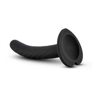 Blush Temptasia Twist Small Silicone Dildo  45 Length  75 Width  Twisted Swirl Design For Added Friction  Heart Shaped Suc