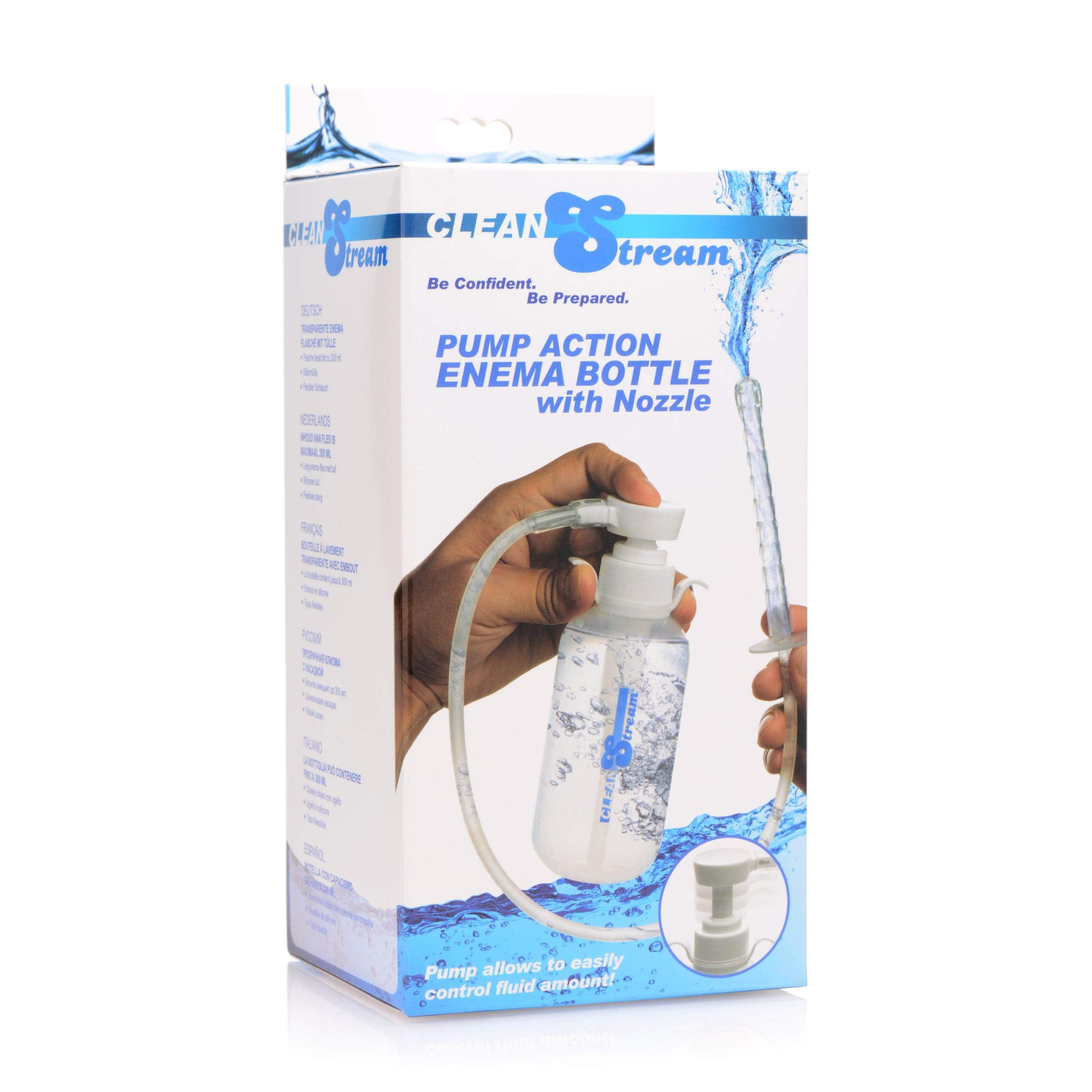 Cleanstream Pump Action Enema Bottle W/ Nozzle 300Ml