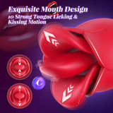 G Spot Vibrator Rose Sex Toys - Bszone 4IN1 Dildo Vibrators for Women with 10 Vibrating & Flapping Adult Sex Toy Clitoral Stimul