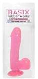 Basix 7.5-Inch Suction Cup Dong, Pink