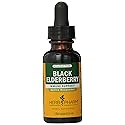 Herb Pharm Black Elderberry Glycerite Mineral Supplement, 1 Ounce (Pack of 12)