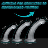Greenpinecone Anal Butt Plug Trainer Kit, Anal Training Set, 3 Sizes Simple Dildos Set with Strong Suction Cup Base Anal Prostat