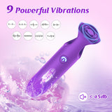 DFEUSY Mini Bullet Vibrator - App Long Distance Vibrator Sex Toys, G Spot Lipstick Vibrator with 9 Vibration Modes, Discreet Fem